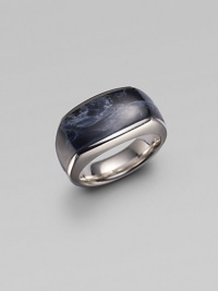 A statement in sterling silver, crafted with a narrow, three-sided profile and stunning pietersite detail. From the Exotic Stone Collection Sterling silver Pietersite Imported A statement in sterling silver, crafted with a narrow, three-sided profile and stunning pietersite detail. From the Exotic Stone Collection Sterling silver Pietersite Imported