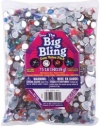 Darice Big Bling Stars and Round Gem Value Pack Rhinestones, Multicolor