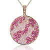 Effy Jewelry Effy® 14K Rose Gold Diamond and Ruby Pendant 4.26 Tcw.