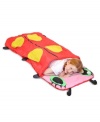 Snug as a bug. She'll be ready to curl up in this comfortable sleeping bag from Melissa and Doug even if she's not sleepy.