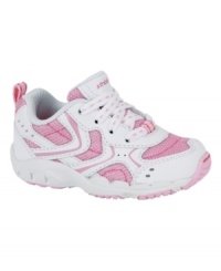Tip-top toes. Her feet will stay in great shape with these Stride Rite shoes featuring antimicrobial treatment for freshness. Tip-top toes. Her feet will stay in great shape with these Stride Rite shoes featuring antimicrobial treatment for freshness.