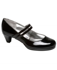 Keep her on her toes. Basic black gets bolstered with these adorable platform shoes from Jessica Simpson. Keep her on her toes. Basic black gets bolstered with these adorable platform shoes from Jessica Simpson.