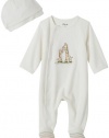 Little Me Layette Footie, Giraffe, Ivory, 6 Months