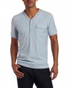 Kenneth Cole Men's One Pocket Henley Shirt