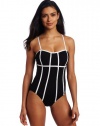 JAG Women's Jag Draw The Line Tank One Piece Swimsuit