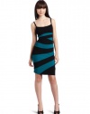 Just For Wraps Juniors Body Con Dress with Cami Straps