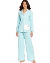 Hue Sleepwear Women's Knit Notched Sheep Set