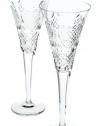 Waterford Crystal Celebration Love Champagne Flutes, Set of 2