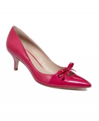 Pretty and pointed. Joan and David's Gia kitten heel pumps are professional, but never ever boring. Pretty and pointed. Joan and David's Gia kitten heel pumps are professional, but never ever boring.