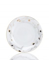 Wildflowers take off on glazed white porcelain, glowing as they tumble aimlessly around this Charter Club salad plate. A banded edge adds a classic touch to a pattern with modern spirit.
