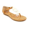 Alfani Heather Open Toe Dress Sandals Shoes Gold Womens