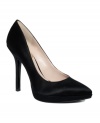 Dangerously sexy. Strut your way through the night in the decadently satin Love Fury pointed-toe pumps by Nine West.