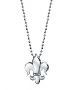 Lend looks a French kiss with this sterling silver pendant necklace from Alex Woo. If petite, it hints at your taste for striking accents.