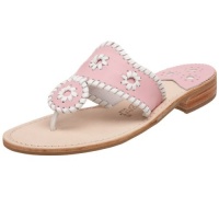 Jack Rogers Women's Palm Beach Navajo Classic Flat,Pink/White,12 M Jack Rogers Women's Palm Beach Navajo Classic Flat,Pink/White,12 M