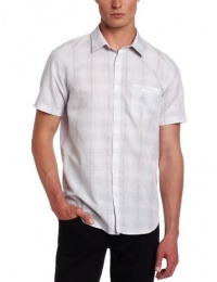 Calvin Klein Sportswear Men's Short Sleeve YD Glen Plaid Poplin