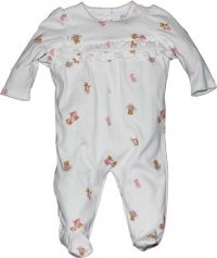 Ralph Lauren Layette Girl's Ballerina Bear Print Coverall (6 Month) Ralph Lauren Layette Girl's Ballerina Bear Print Coverall (6 Month)