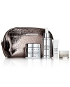 Erase fine lines and restore skin to its youthful radiance with our powerful Anti-Aging Deluxe Set, packaged in a chic cosmetics case. Biodynamic Lifting Serum, full size: A concentrated blend of anti-aging ingredients and stem cell extracts aggressively repair and prevent wrinkles. Biodynamic Lifting Mask, full size: A face lift in a jar. This antioxidant-rich mask instantly smooths and hydrates skin. Stress Repair, 3 mL deluxe sample: A soothing combination of anti-wrinkle hexapeptides, tensine and arnica instantly lift, brighten and de-puff the eye area. Biodynamic Lifting Neck Cream, 15 mL deluxe sample: A unique combination of six patented ingredients specifically developed to slim, lift and repair the signs of aging on the neck.