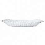 Handmade and inspired by the maestro artisan's family heirloom dinnerware, this distressed white serving bowl echoes the famous architecture of Italy.