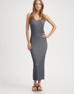 Soft, clingy rib-knit hugs your curves in an easy maxi shift.ScoopneckSleevelessPullover styleAbout 36 from natural waist70% cotton/30% polyesterDry cleanImportedModel shown is 5'9 (175cm) wearing US size Small.