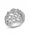 Effy Jewlery Sterling Silver Diamond Ring, .22 TCW Ring size 7