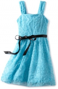 Ruby Rox Kids Girls 7-16 Soutache Dress, Jewel Blue, 14 Ruby Rox Kids Girls 7-16 Soutache Dress, Jewel Blue, 14
