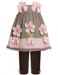 Size-5, Brown, BNJ-7630R 2-Piece Flower Pot Applique Seersucker Dress and Legging Set,R37630 Bonnie Jean Little Girls Party Dress Size-5, Brown, BNJ-7630R 2-Piece Flower Pot Applique Seersucker Dress and Legging Set,R37630 Bonnie Jean Little Girls Party Dress