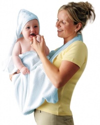 Clevamama Splash and Wrap Hooded Towel, Blue