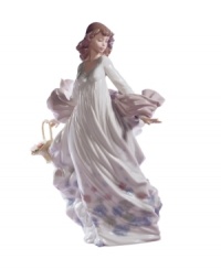 The belle of the spring ball, this glamorous young beauty dons an enormous skirt and fitted bodice fashioned in handcrafted Lladro porcelain.