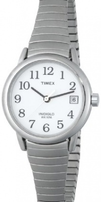 Timex Women's T2H371 Easy Reader Silver-Tone Stainless Steel Expansion Band Watch Timex Women's T2H371 Easy Reader Silver-Tone Stainless Steel Expansion Band Watch