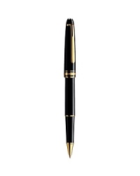 A fine pen that exudes classic sophistication and uncommon style from Montblanc, with gold-plated detail for an opulent touch. A fine pen that exudes classic sophistication and uncommon style from Montblanc, with gold-plated detail for an opulent touch.