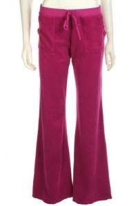 Juicy Couture Womens Paula Terry Drawstring Pocket Pants, Large