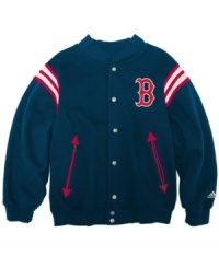 Root for the home team. He can don the vintage look for his favorite team in one of these classic MLB jackets. Root for the home team. He can don the vintage look for his favorite team in one of these classic MLB jackets.