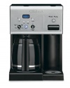 Cuisinart CHW-12 Coffee Plus 12-Cup Programmable Coffeemaker with Hot Water System, Black/Stainless