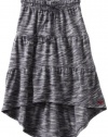 Roxy Kids Girls 7-16 Snowman Skirt, Blue Black Space Dye, Medium