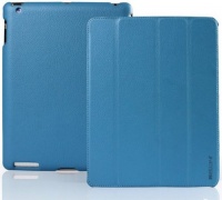 INVELLOP VINTAGE BLUE Leatherette Cover Case for iPad 2 / iPad 3 / The new iPad (Built-in magnet for sleep/wake feature) INVELLOP VINTAGE BLUE Leatherette Cover Case for iPad 2 / iPad 3 / The new iPad (Built-in magnet for sleep/wake feature)