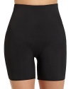 THE LOOKFeatures slimming Happy Technology for pain-free shapingBanded waistHi-cut styleFull coverageTHE MATERIAL82% polyester/18% elastaneCotton liningCARE & ORIGINMachine washImportedFIT RECOMMENDATION: Order one size down as this style runs large. 
