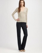 Finespun, ultra-lightweight wool--the perfect pullover for any ensemble this season.V necklineLong sleevesWoolDry cleanImportedModel shown is 5'9½ (176cm) wearing US size 4. 