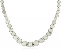 Nine West Chain Reaction Silver-Tone Uniform Ball Collar Necklace