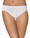 Bali Comfort Revolution Seamless Lace Hi Cut Panty, 9-White