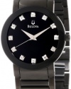 Bulova Men's 98D001 Diamond Accented Stainless Steel Bracelet Watch