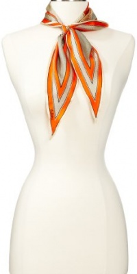 Echo Design Women's Vintage Polka Dot Diamond Scarf, Orange, One Size