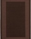 Transitions Chocolate Border Rug Rug Size: 4' x 6'