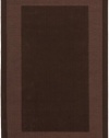 Transitions Chocolate Border Rug Rug Size: 4' x 6'