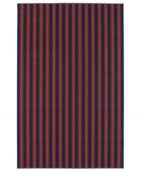 Featuring a classic Cabana-stripe motif, the Cabo del Sol area rug is designed in bold, festive colors that fit everyday living spaces or vacation homes by the beach. Woven from wool, the rug offers a soft surface feel that you'll love for years to come. Featuring a classic Cabana-stripe motif, the Cabo del Sol area rug is designed in bold, festive colors that fit everyday living spaces or vacation homes by the beach. Woven from wool, the rug offers a soft surface feel that you'll love for years to come.