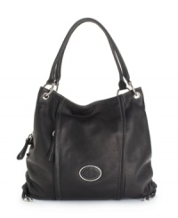 Ruched by side drawstrings, the soft leather slouch of the Harrison purse by Giani Bernini feels so luxurious. Ruched by side drawstrings, the soft leather slouch of the Harrison purse by Giani Bernini feels so luxurious.