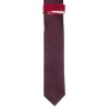 Alfani Mens Skinny Designer Solid Stripes Patterned Polyester Neck Tie red One Size