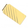 Diagonal Striped Money Clip in 14 Karat Gold