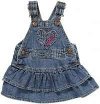OshKosh Bgosh Baby Girls Tiered Denim Jumper / Jean Dress , Size: 6 months OshKosh Bgosh Baby Girls Tiered Denim Jumper / Jean Dress , Size: 6 months