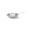 This Tri-Ply Calphalon omelette pan features a cool V stainless steel handle. Classic vessel design, induction capable magnetic stainless steel exterior.