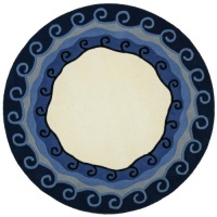 Malibu 6x6' Round Wool Rug Malibu 6x6' Round Wool Rug